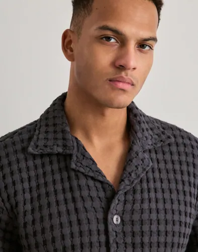 OAS Cuba Waffle Shirt Rutiga skjortor herr – bild 2
