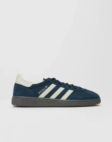 Blå Adidas Originals Handball Spezial-sneakers med logga på tunga och sida