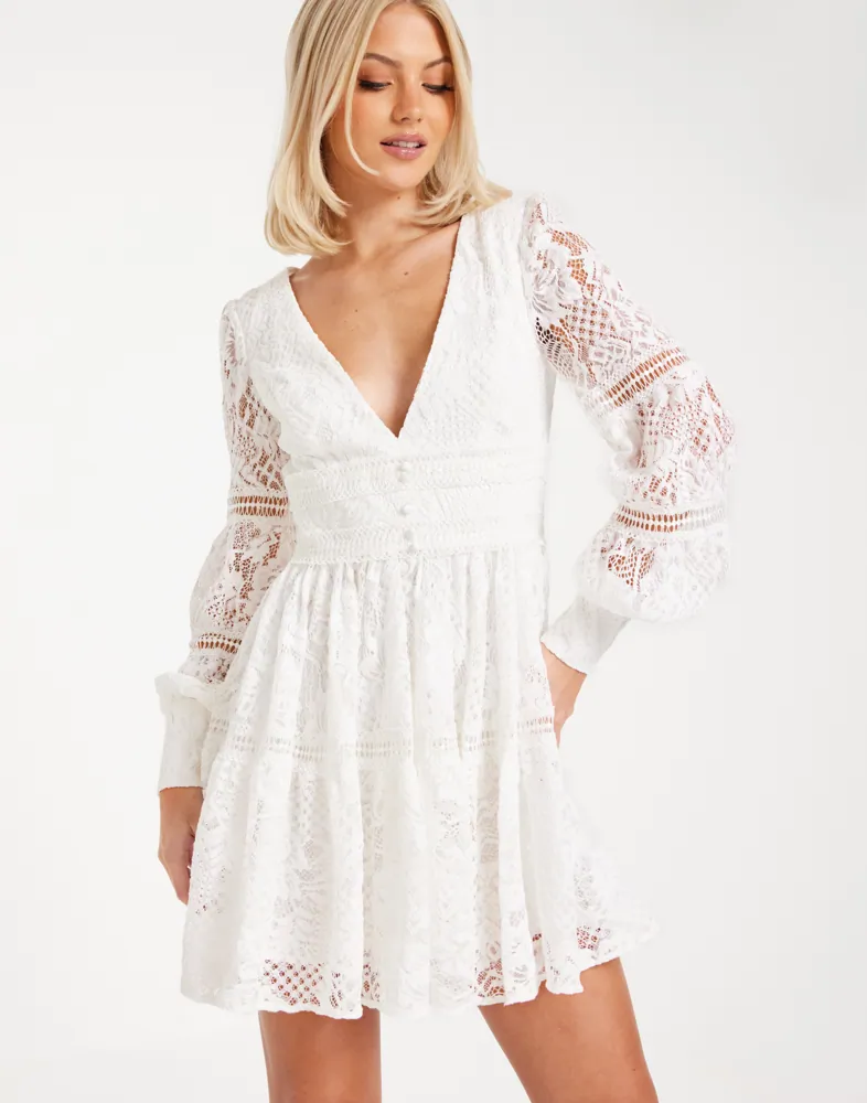 VENICE LACE MINI DRESS