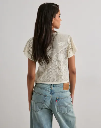 ONLY Onlestralla S/S Short Structop Knt toppar dam – bild 2