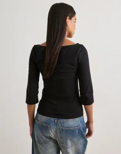 Nelly Perfect Basic Half Sleeve Top toppar dam – bild 3