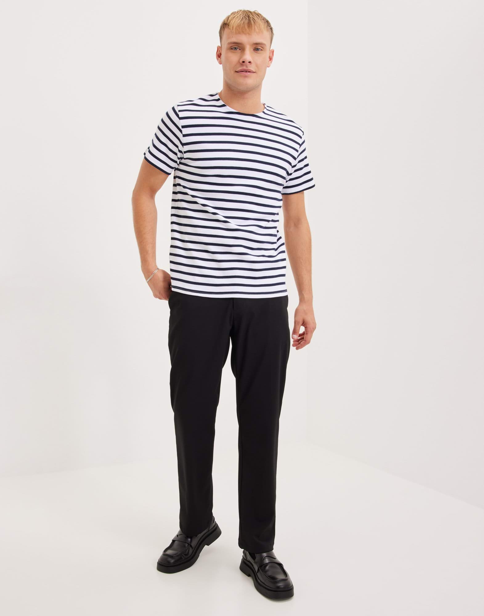 SLHBRIAC STRIPE SS O-NECK TEE NOOS