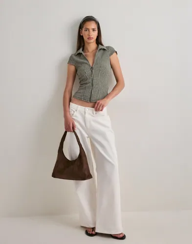 Nelly Checkered Shirt Top skjortor dam – bild 3