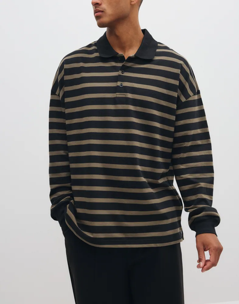 Light Terry Polo Sweat St. Långärmad piké