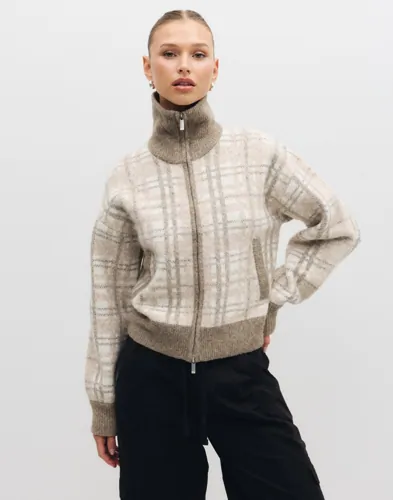 Check Knit Jacket