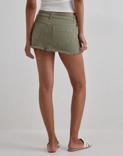 Nelly Colored Heart Pocket Jeans Skirt dam – bild 3