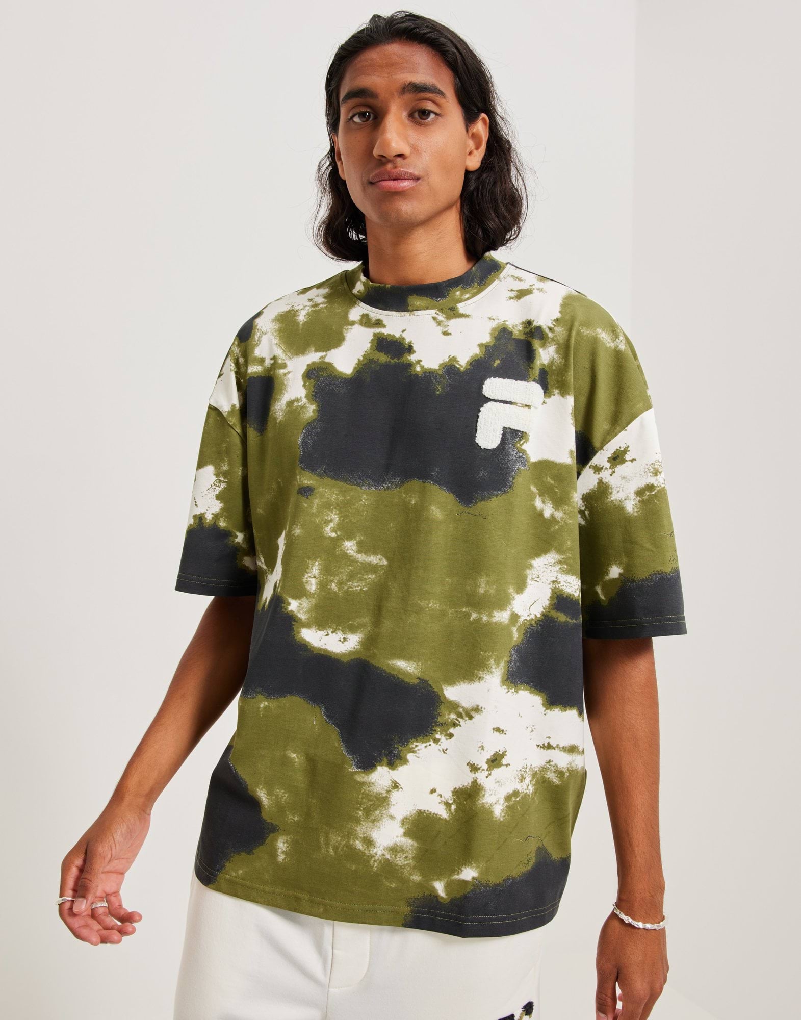 CLARO dropped shoulder tee AOP