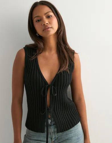 Pieces - Sort - Pcjoylynn Sl Rev Tie Knit Top