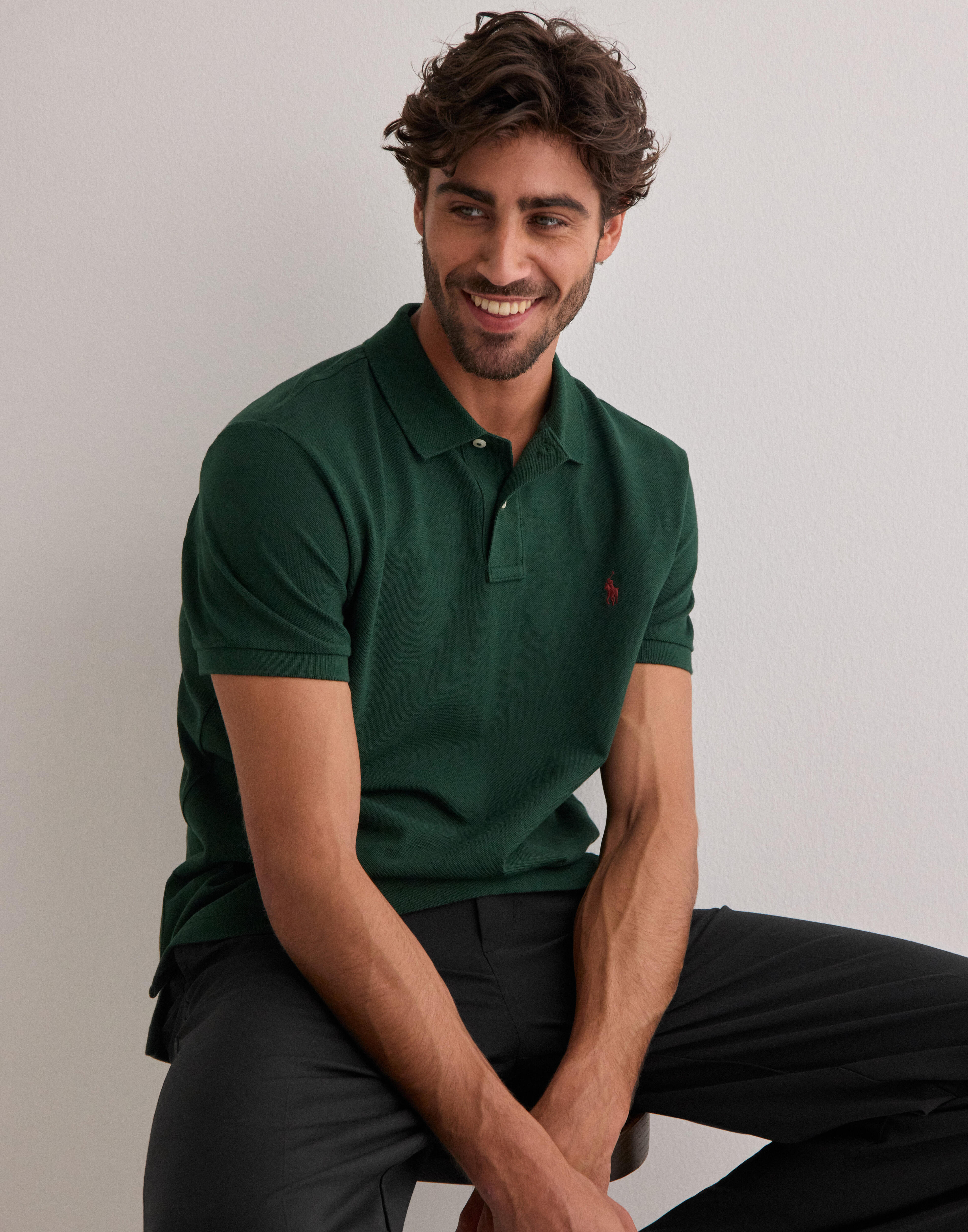 Tシャツ・カットソー POLO RALPH LAUREN SSKCSLIM1 SHORT SLEEVE KNIT Buy Polo Ralph Lauren SSKCCMSLM1-SHORT SLEEVE-KNIT - Green
