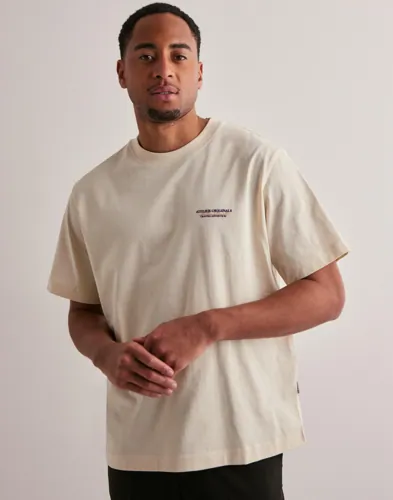 Jack & Jones Jorislington Type Tee Ss Crew Neck T-shirts med tryck Beige