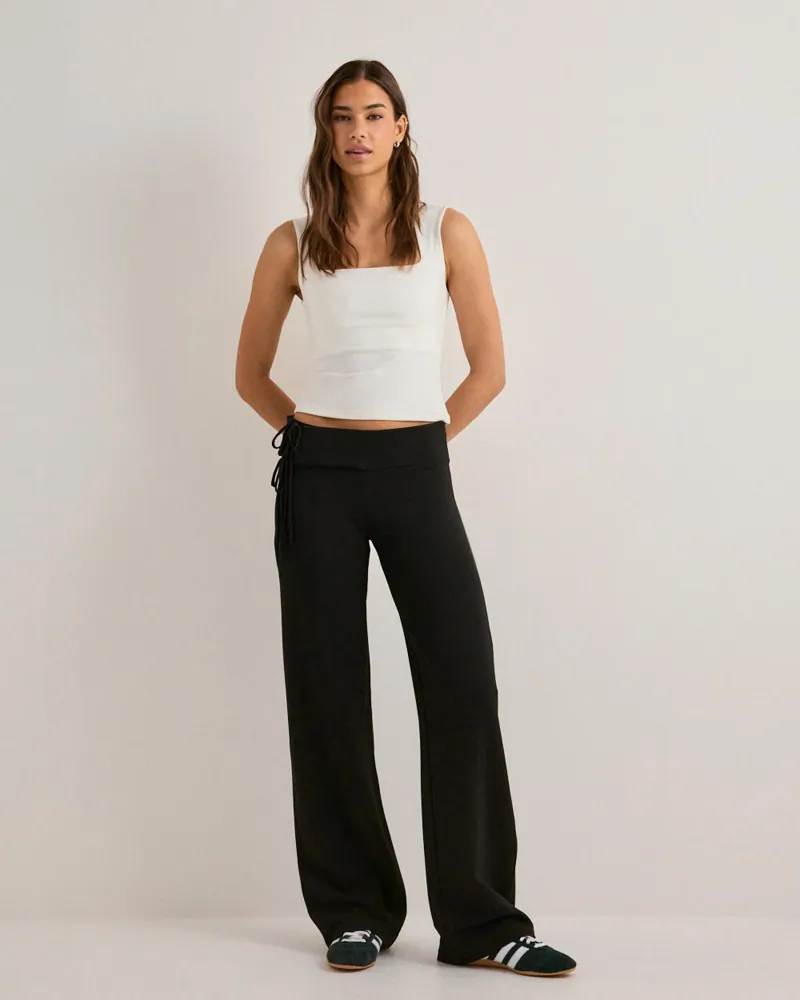 Nelly Keep It Up Tie Waist Pants byxor dam – bild 3