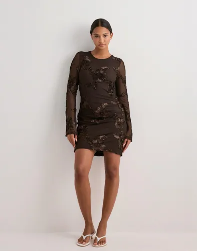 VERO MODA Vmquinn Ls Short Dress Exp korta klänningar dam – bild 2
