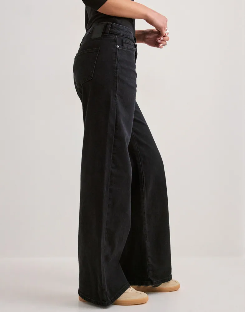 PIECES Pcselma Lw Wide Jeans Bl Noos Bc dam – bild 2