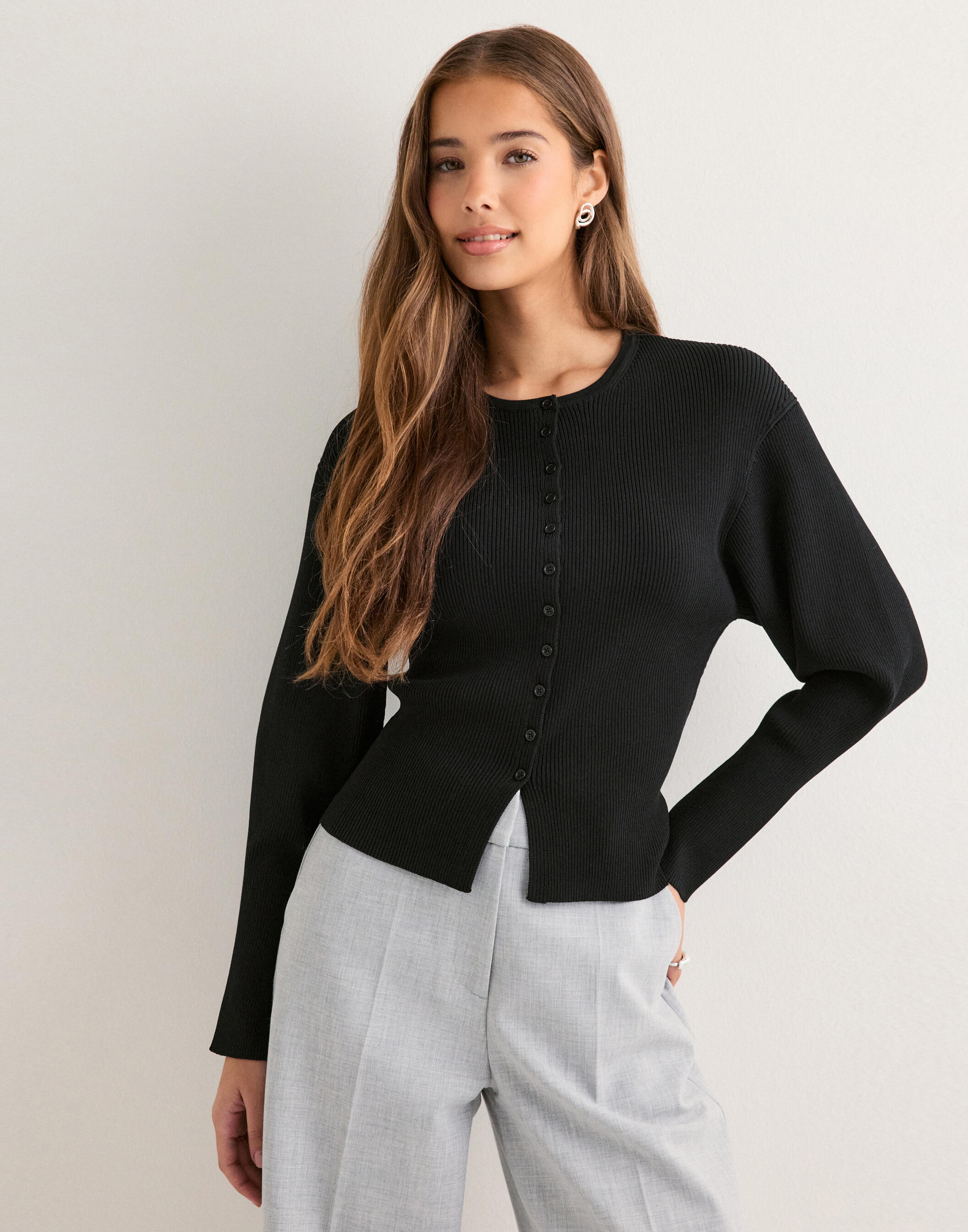 Noella Lya Knit Cardigan - Black main image 1
