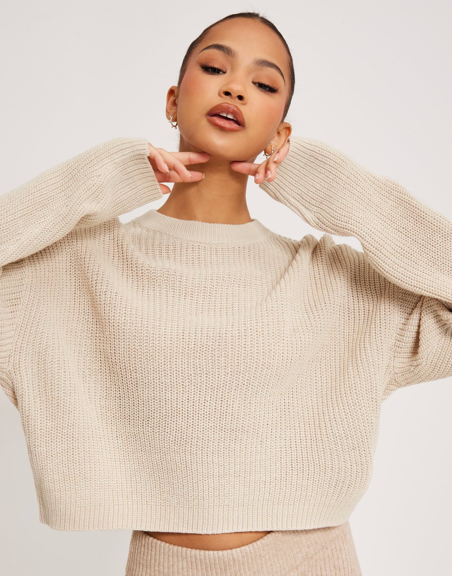 ONLMALAVI L/S CROPPED PULLOVER KNT