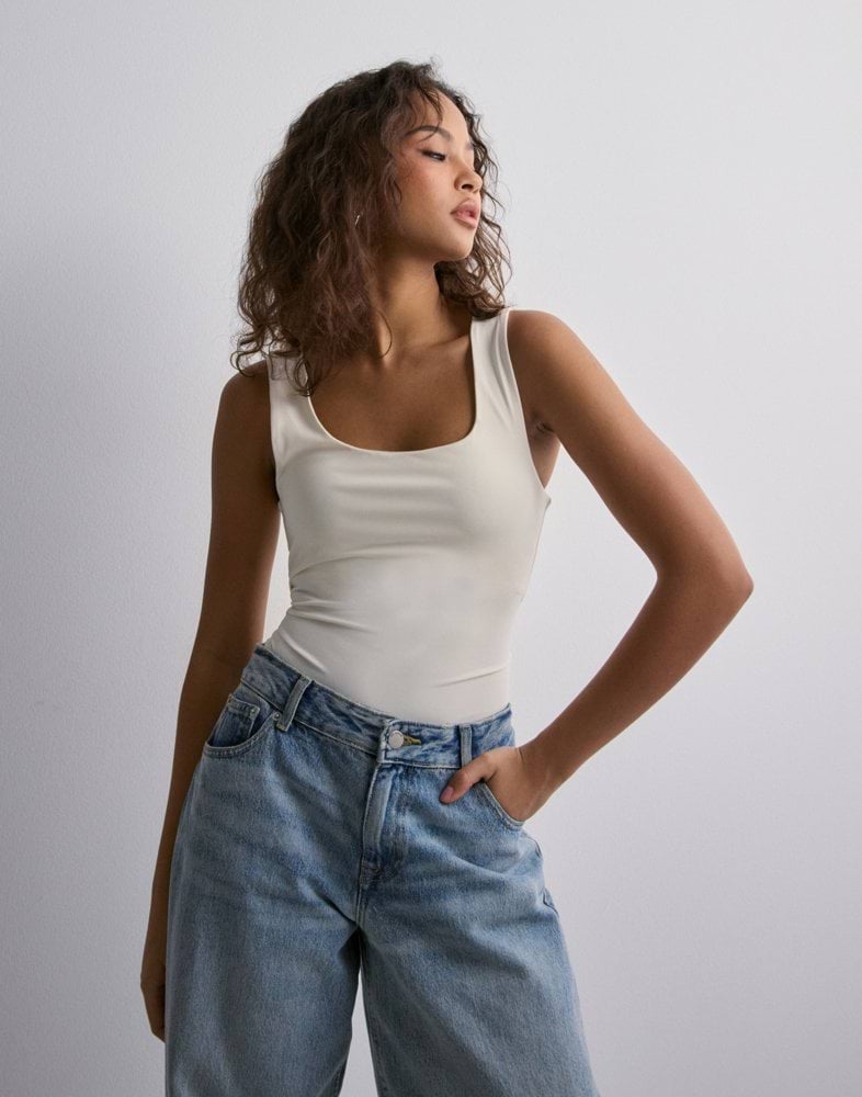 Onlgeena L S V Neck Knt Noos Cloud Dancer