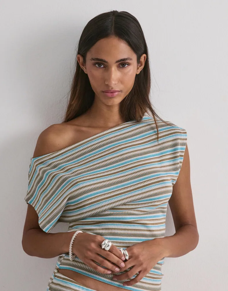 Chill Stripe Waist Focus Top