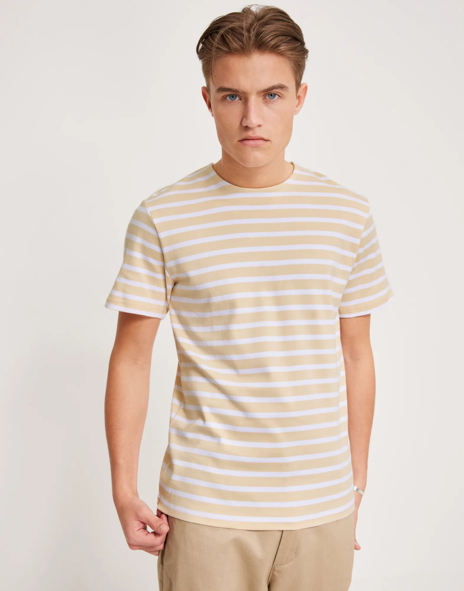 SLHBRIAC STRIPE SS O-NECK TEE NOOS