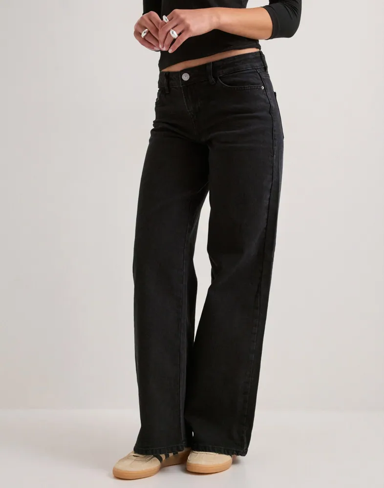 PIECES Pcselma Lw Wide Jeans Bl Noos Bc dam – bild 3