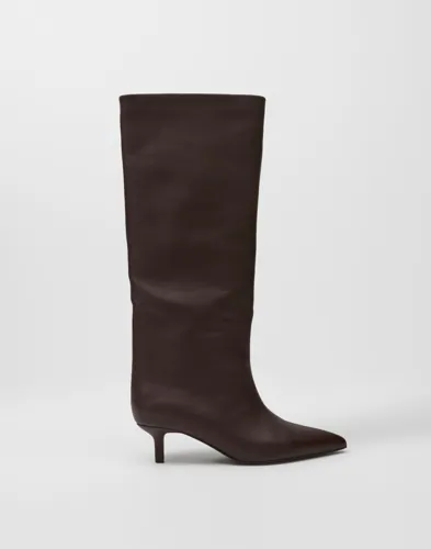 Nelly - Brun - Stiletto Under Knee Boot