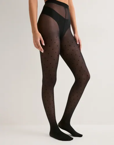 Pieces - Sort - Pcnew Nikoline 20 Den Dot Tights No