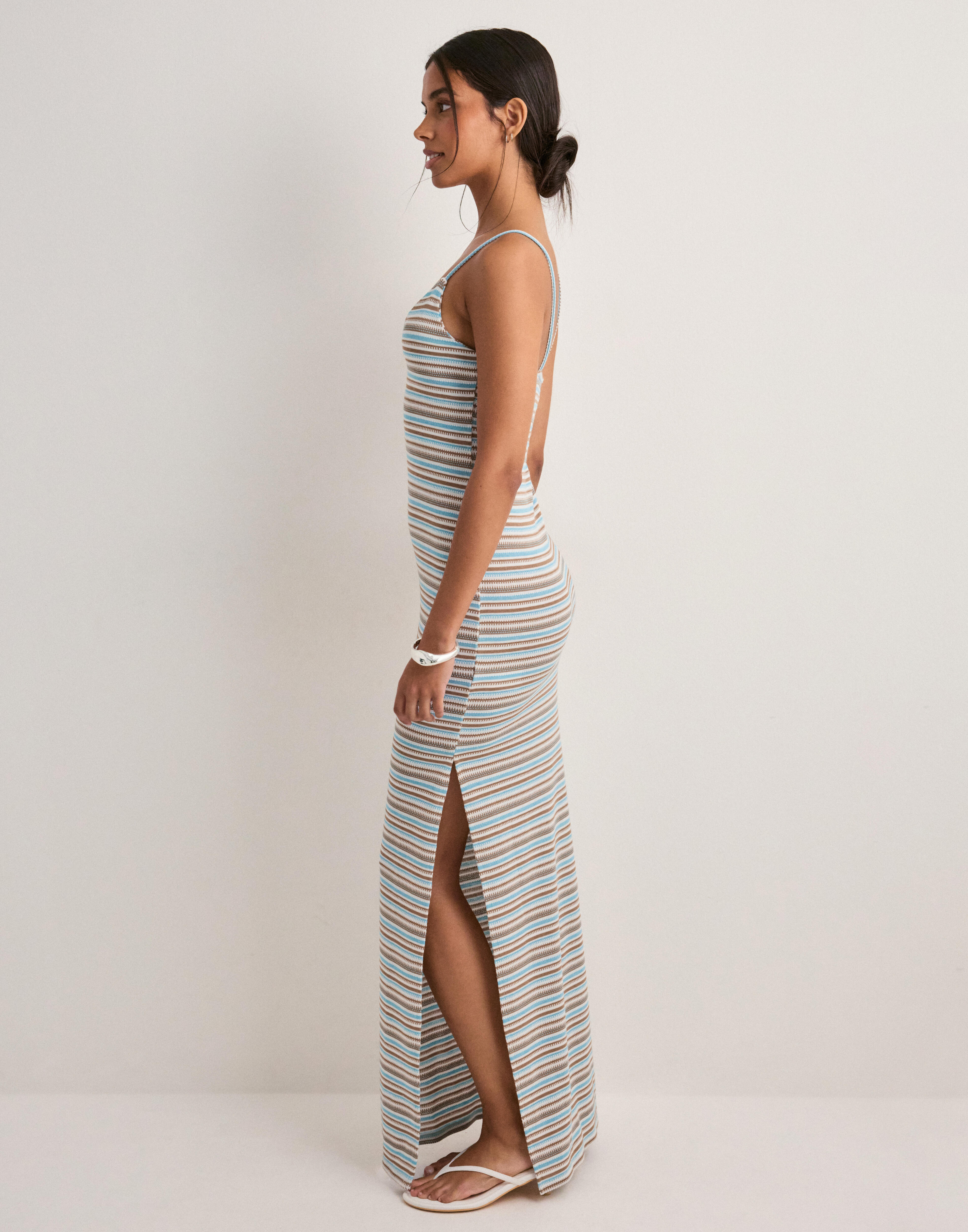 Buy Nelly Chill Stripe Maxi Dress - Blue/Striped | Nelly.com