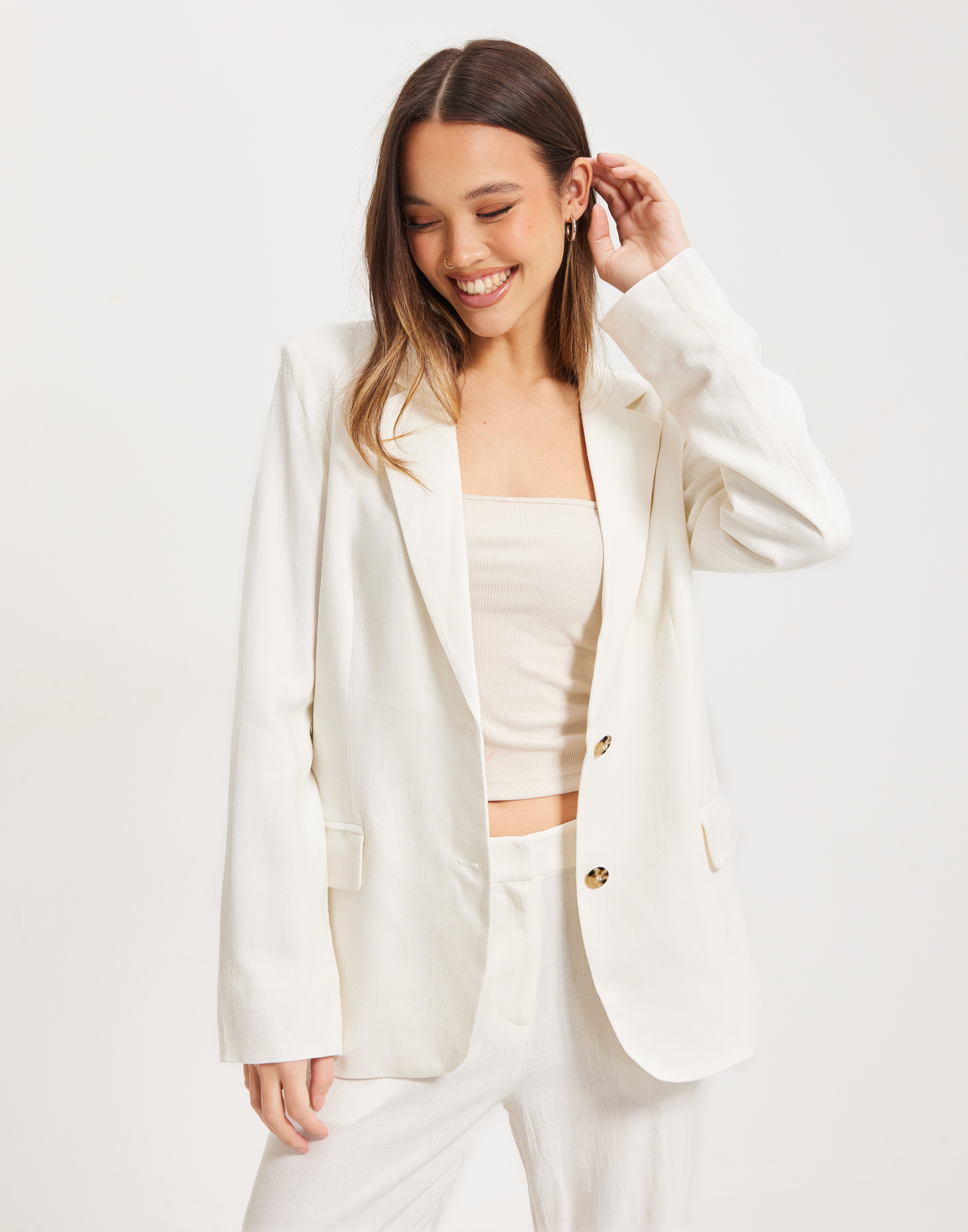 Loose Linen Blazer