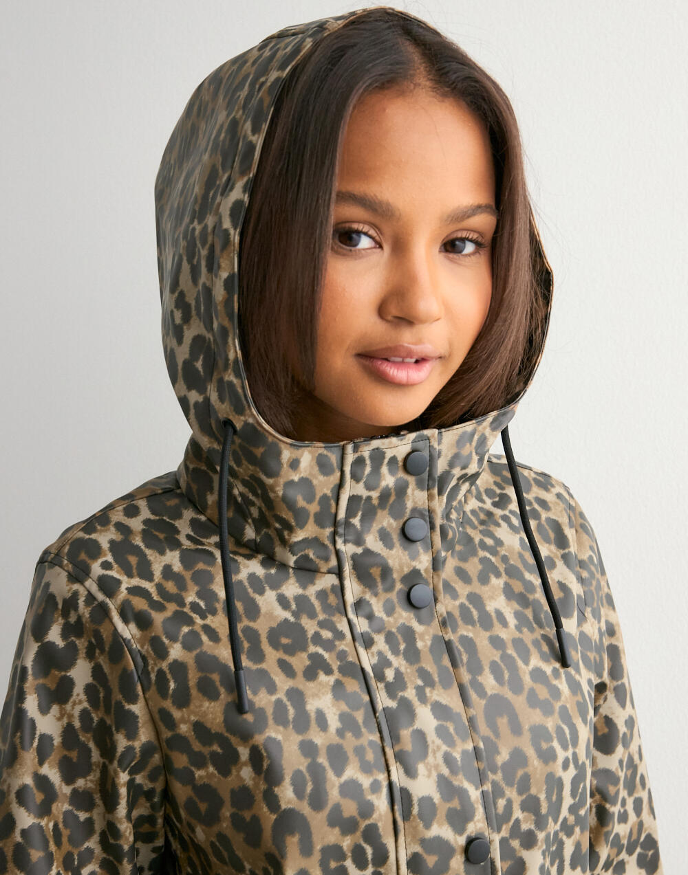 Veste Imprimée Enduite VERO MODA Vmmalou Noos - Femme, Capuche, Coupe Moderne, Idéale Hiver, Style Urbain