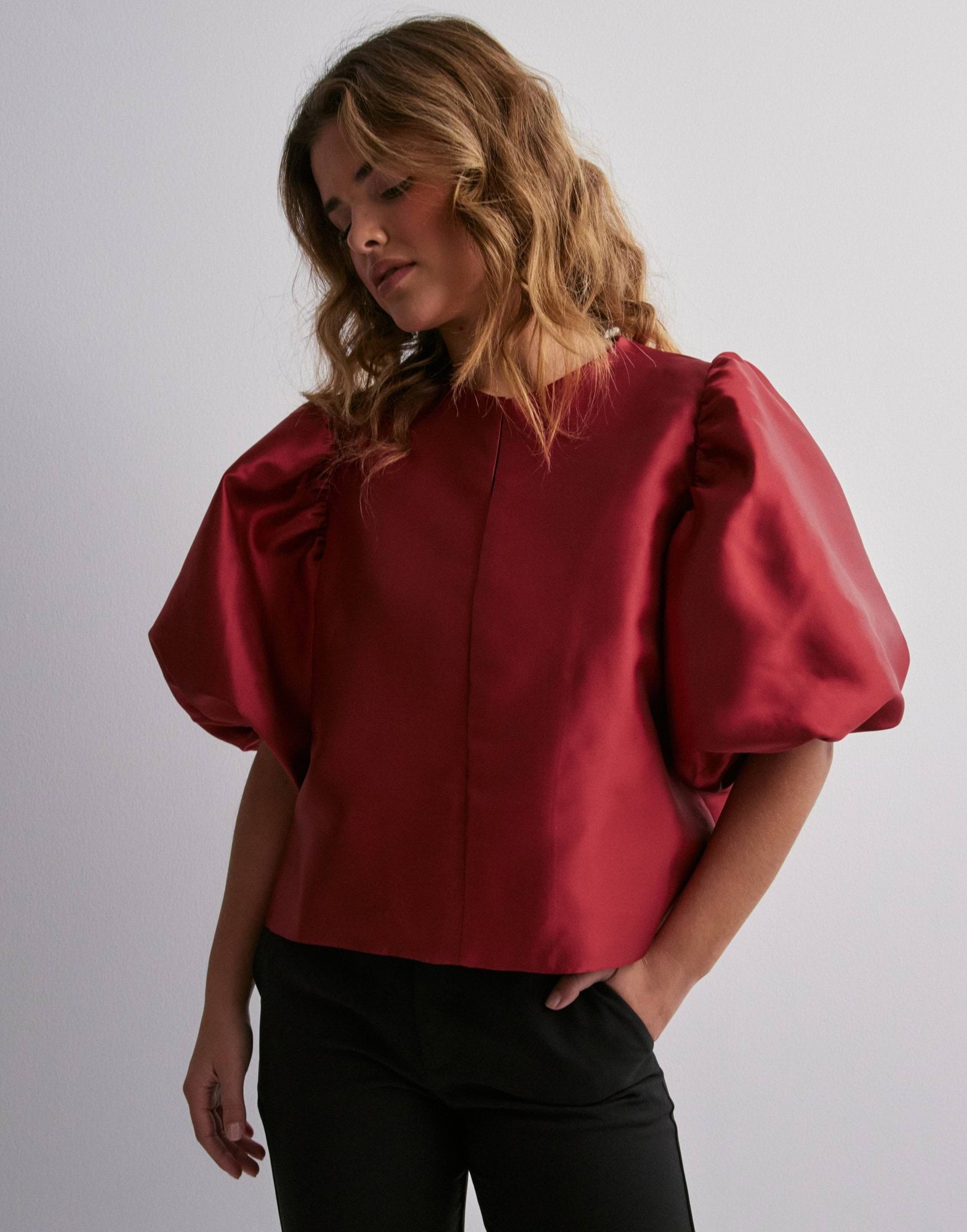 Cleo pouf sleeve blouse