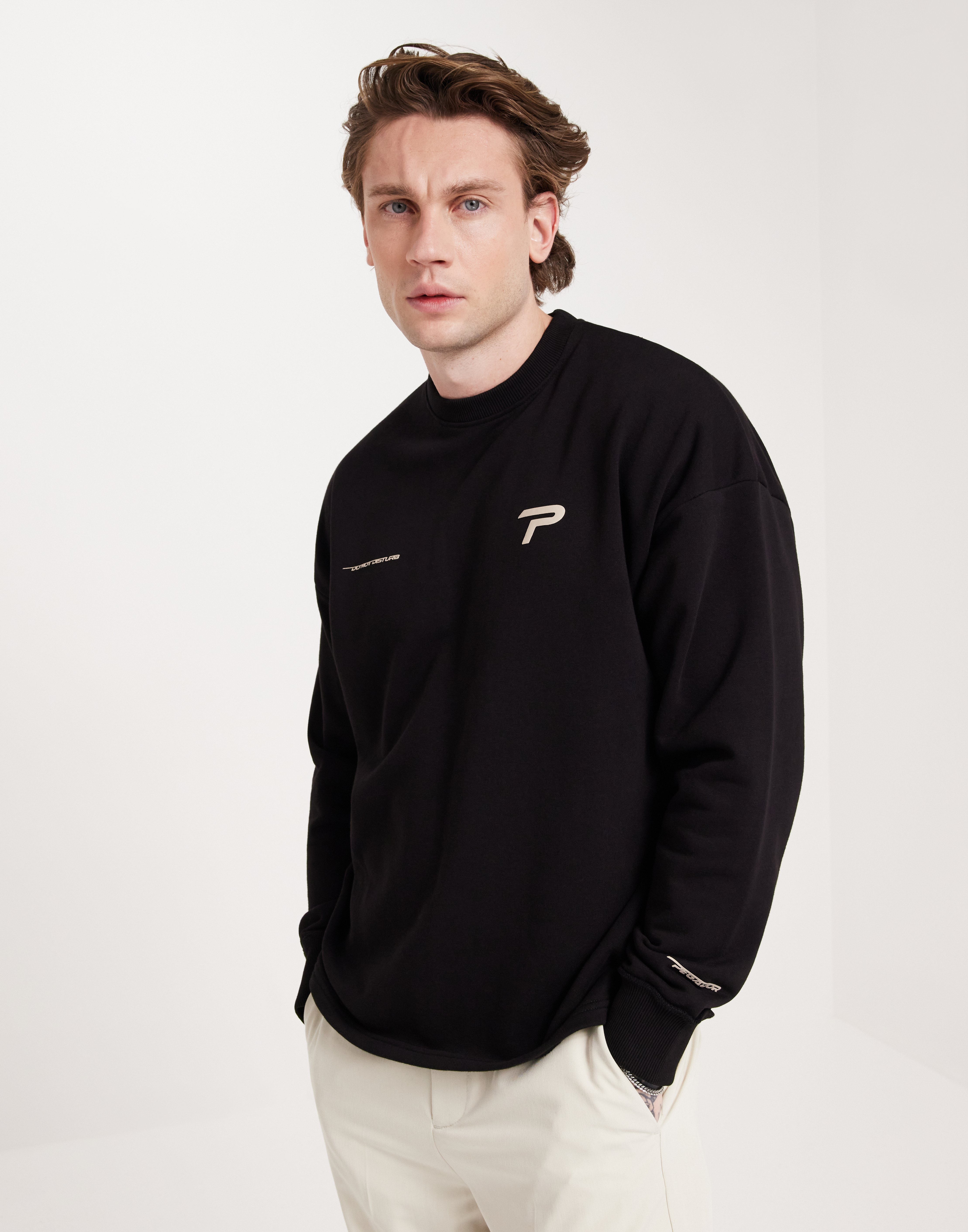 Pegador PGDR Barone Oversized Longsleeve Sweatshirts Sort