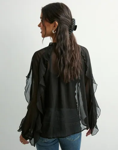 ONLY Onltaryn Ls Romantic Ruffle Blouse blusar dam – bild 2