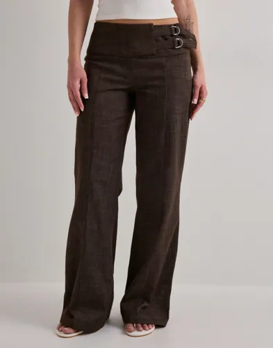 Nelly - Brun - Belt Detail Pants