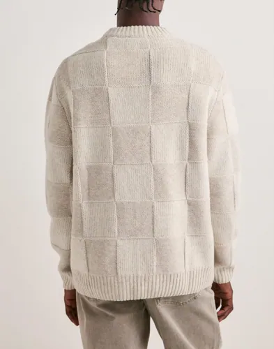 LES DEUX Check Knit Stickade tröjor herr – bild 3