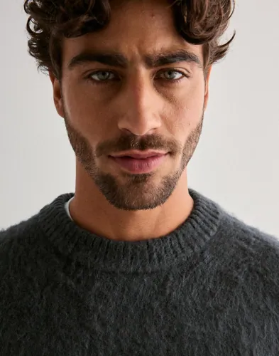 JACK & JONES Jcocover Knit Brushed Crew Neck Sweatshirts herr – bild 3