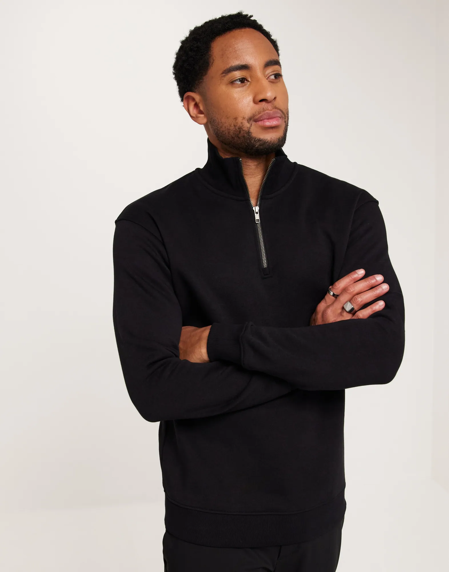 JJEBRADLEY SWEAT HALF ZIP NOOS