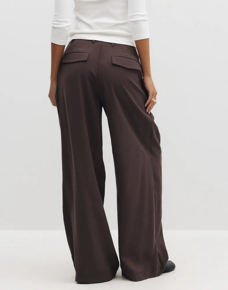 PIECES Pccarla Hw Wide Pants D2D byxor dam – bild 2