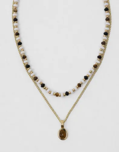 Pieces - Guld - Pcbellis Necklace 2-Pack