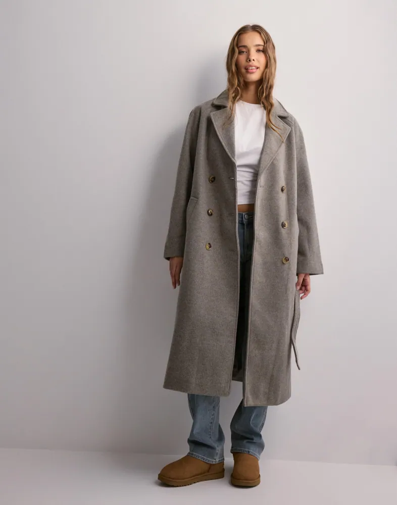 Pieces PCMARBEL - Trenchcoat - morel/bruin