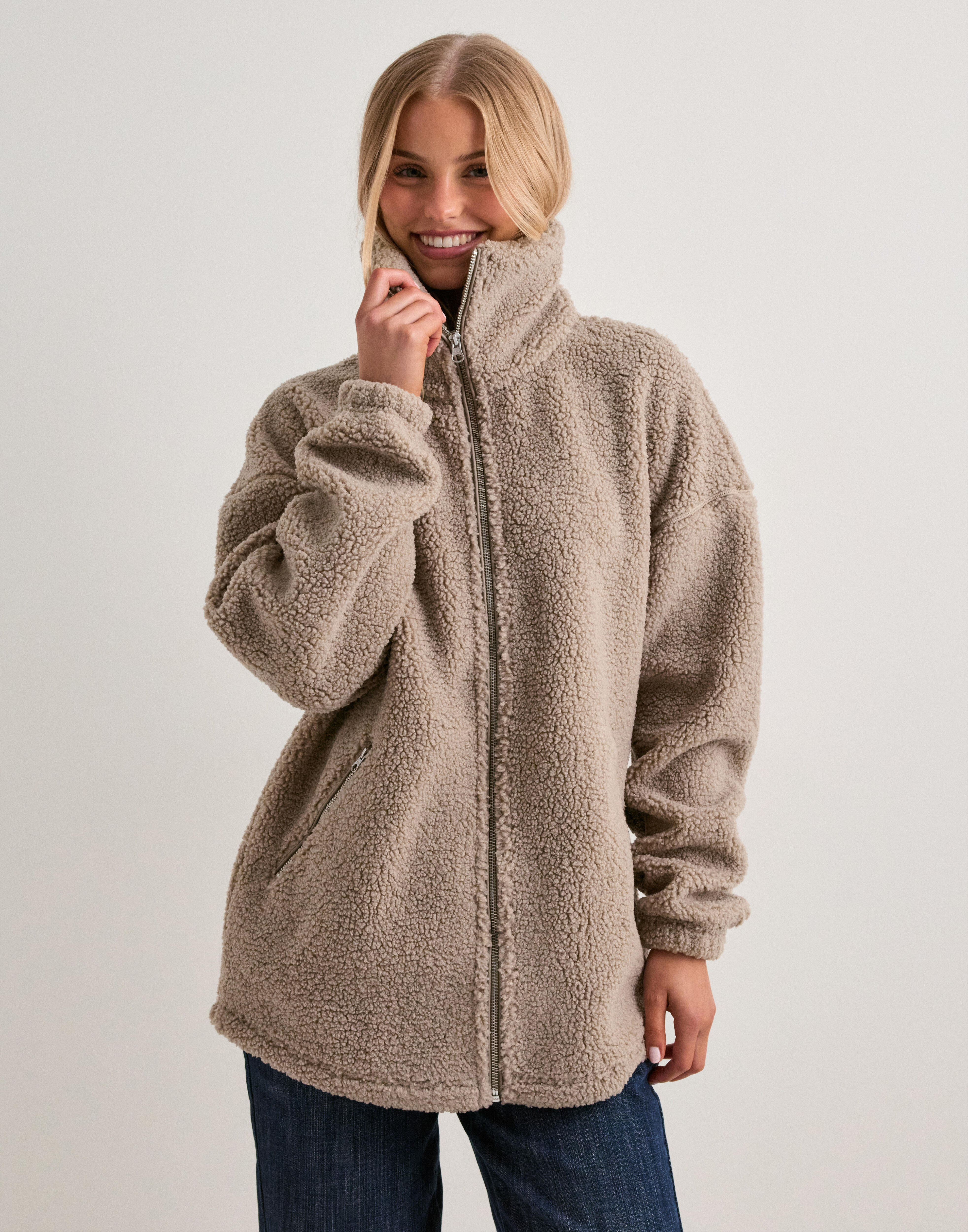 Buy Aim'n Pile Jacket - Clay | Nelly.com
