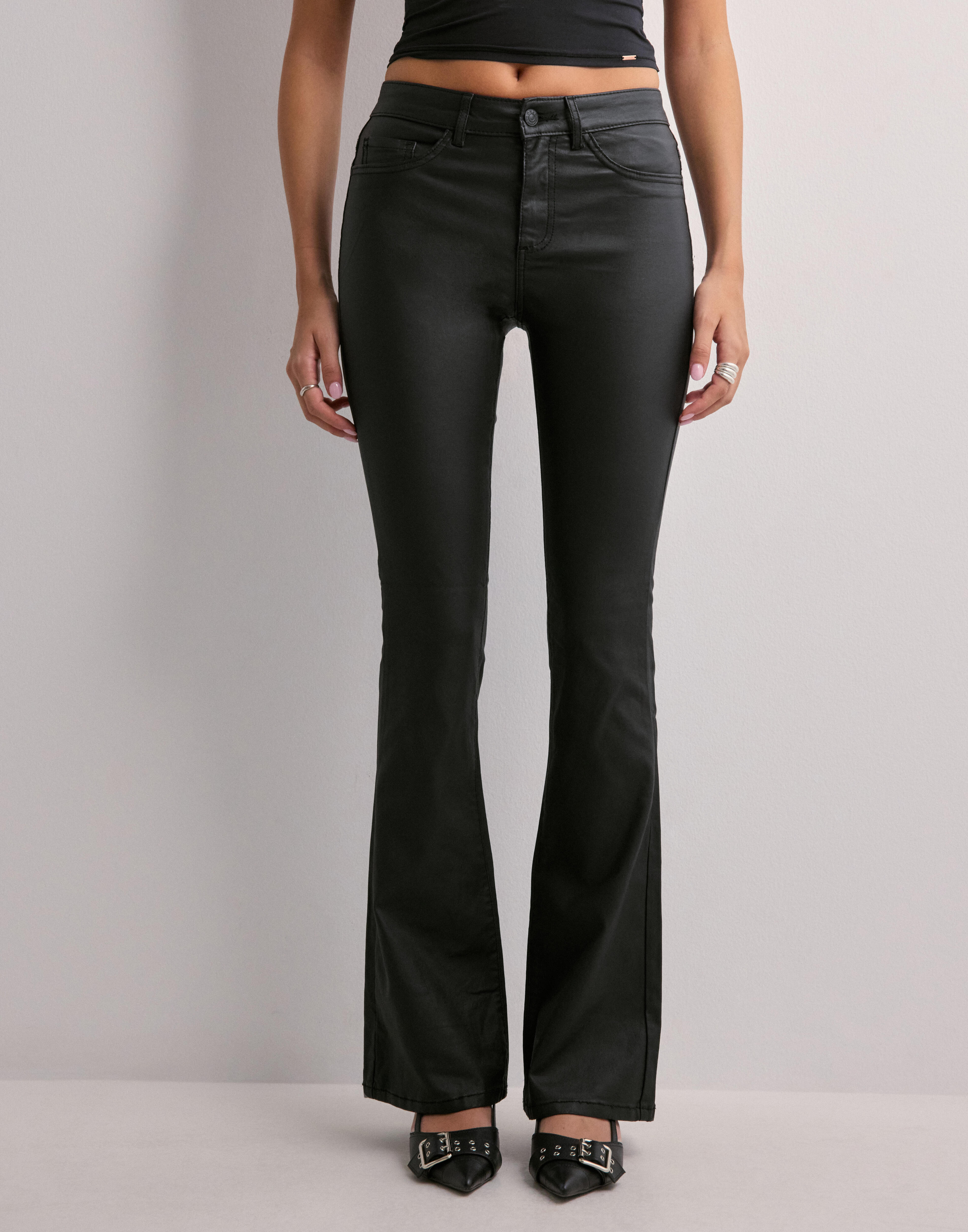 ONLY Onlmary-Global Mid Cord Flared Pnt - Pantaloni Svasati Donna, Vita Media, Chiusura Con Bottoni E Lampo