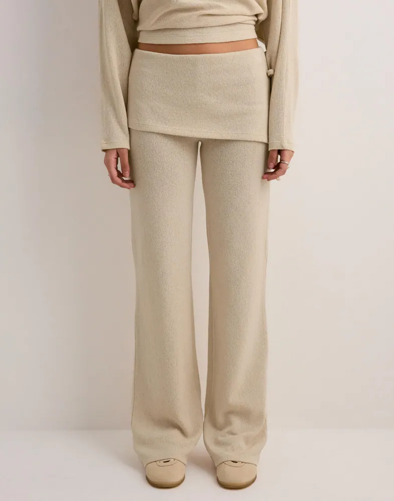 Effortless Knit Overlay Pants