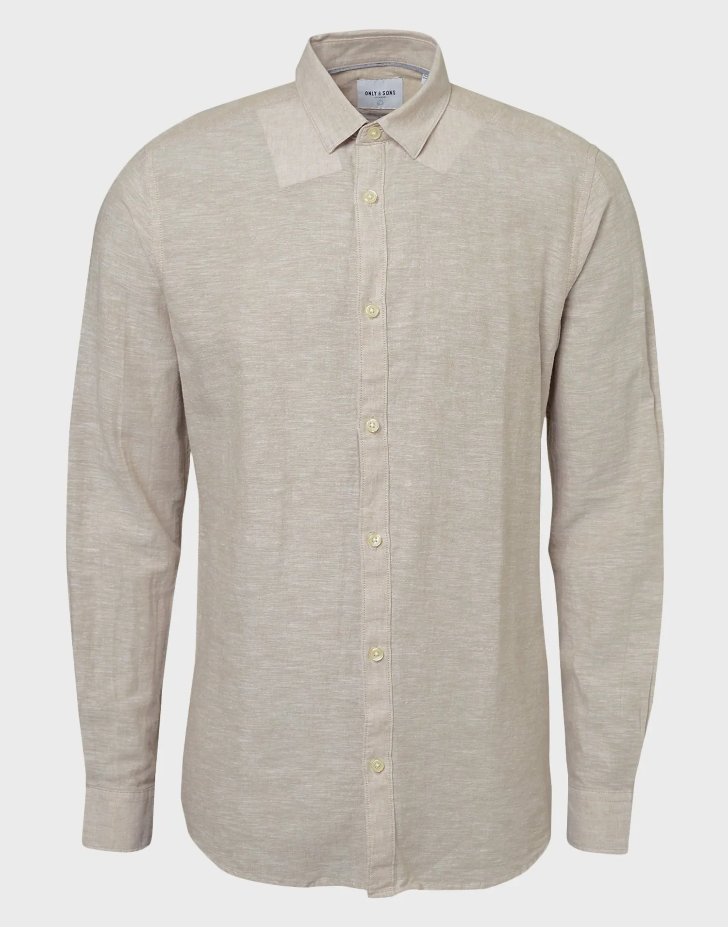 ONSCAIDEN LIFE LS SOLID LINEN SHIRT