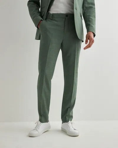 Selected Men Slhslim-Oasis Linen Trs Noos Linnebyxor Grön