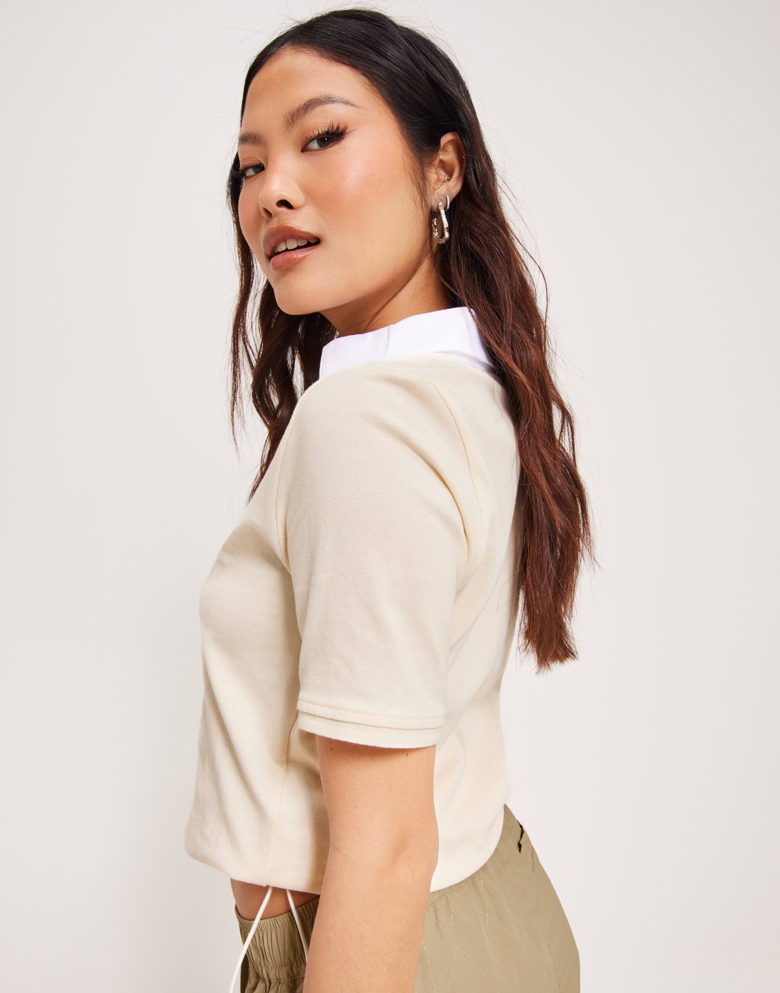 TARBECK Cropped Polo Tee