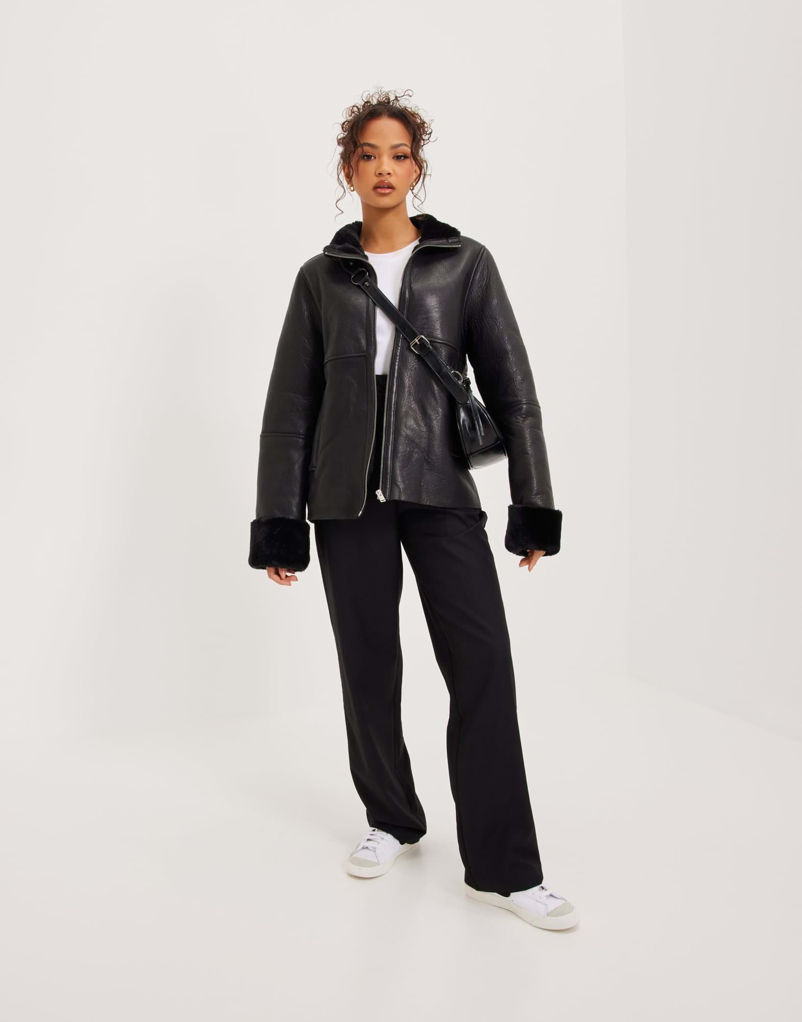 Osta Selected Femme SLFMELINA FAKE SHEARLING JACKET W Black Nelly osta-selected-femme-slfmelina-fake-shearling-jacket-w-black-nelly