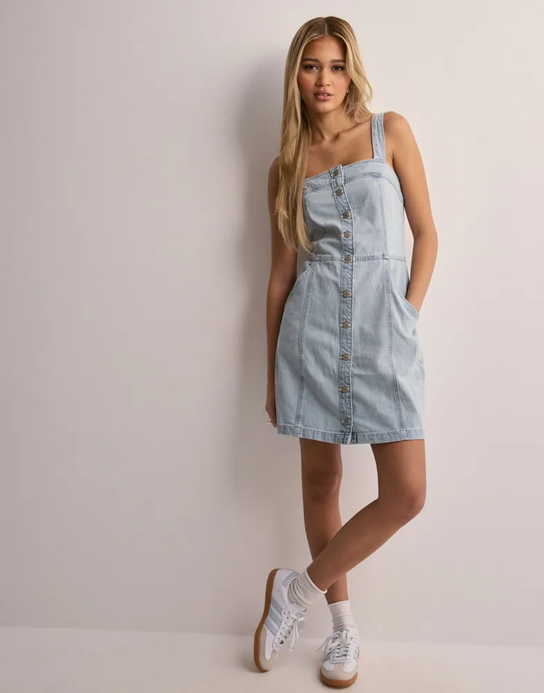 tropical dresses Classic Denim Skirt | White Denim Skirt