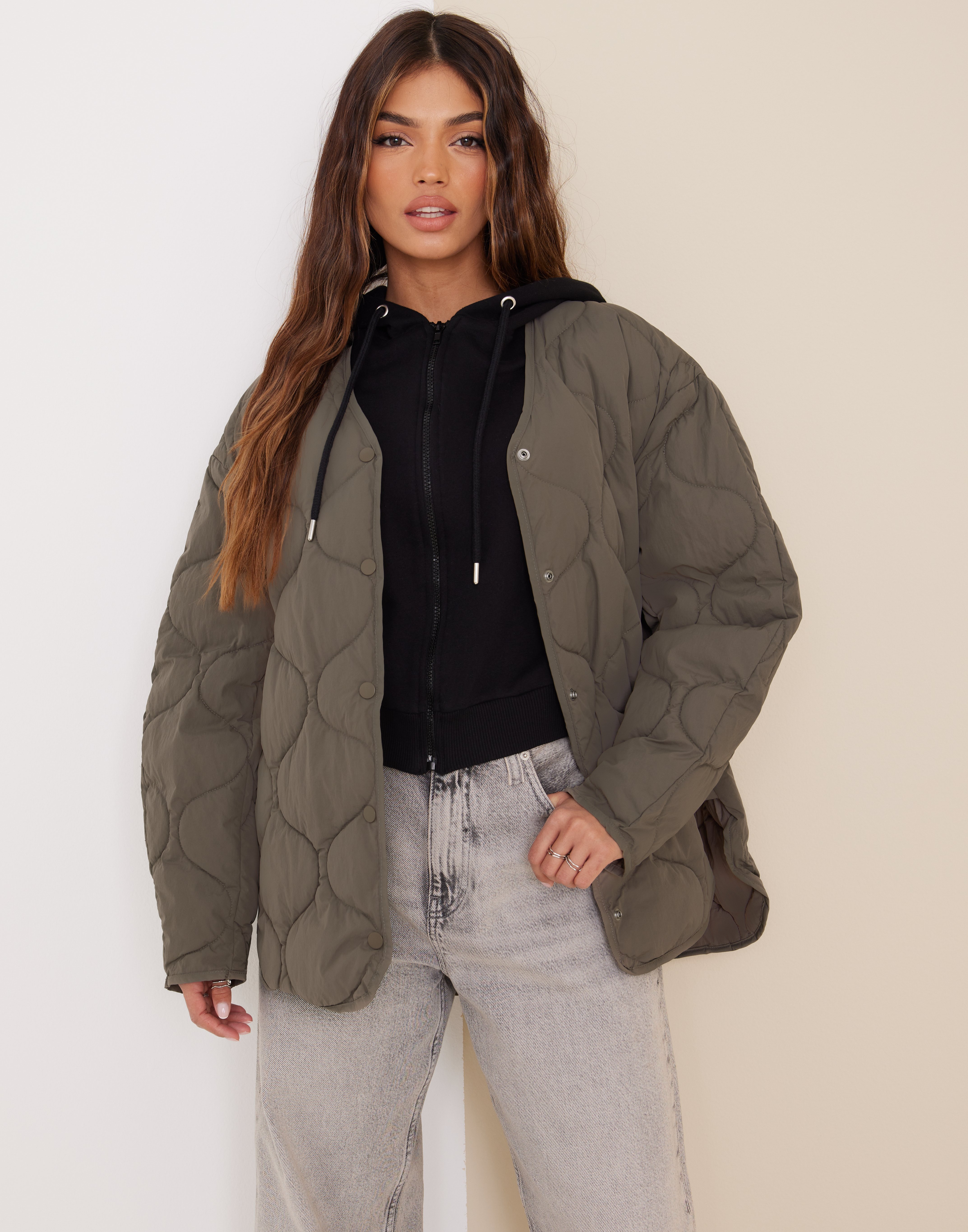 Buy JJXX JXHUNTER CRISP QUILTED JACKET SN - Brindle | Nelly.com