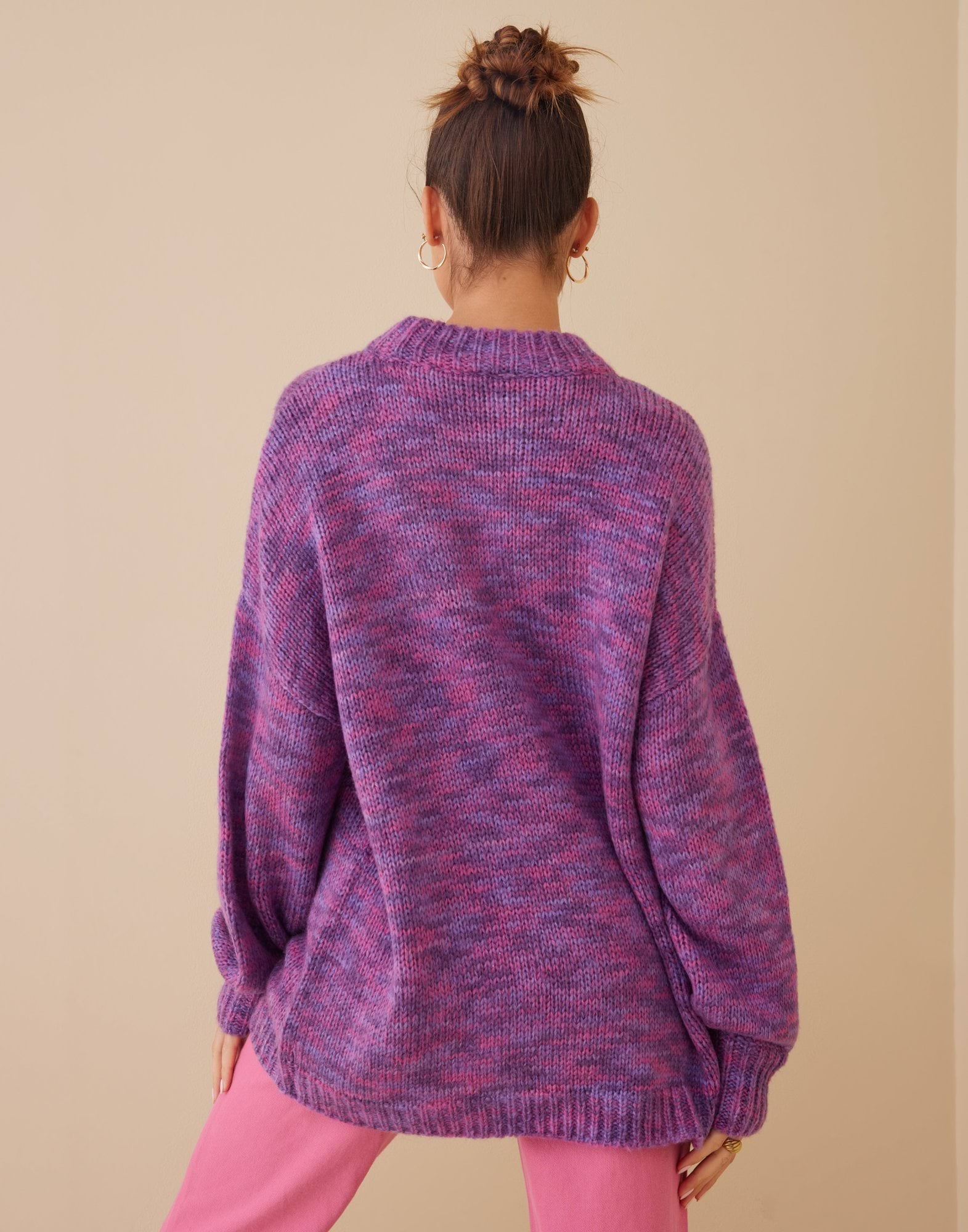 Cosy Space Yarn Knit Sweater