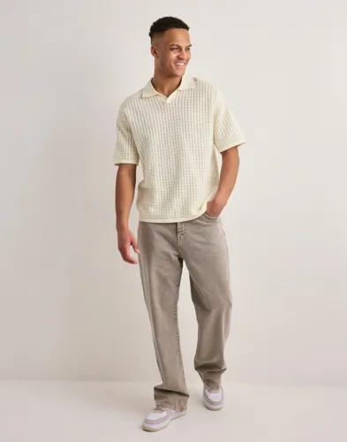 JACK & JONES Jornantucket Knit Split Neck Polo S Kortärmad piké pikéer herr – bild 2