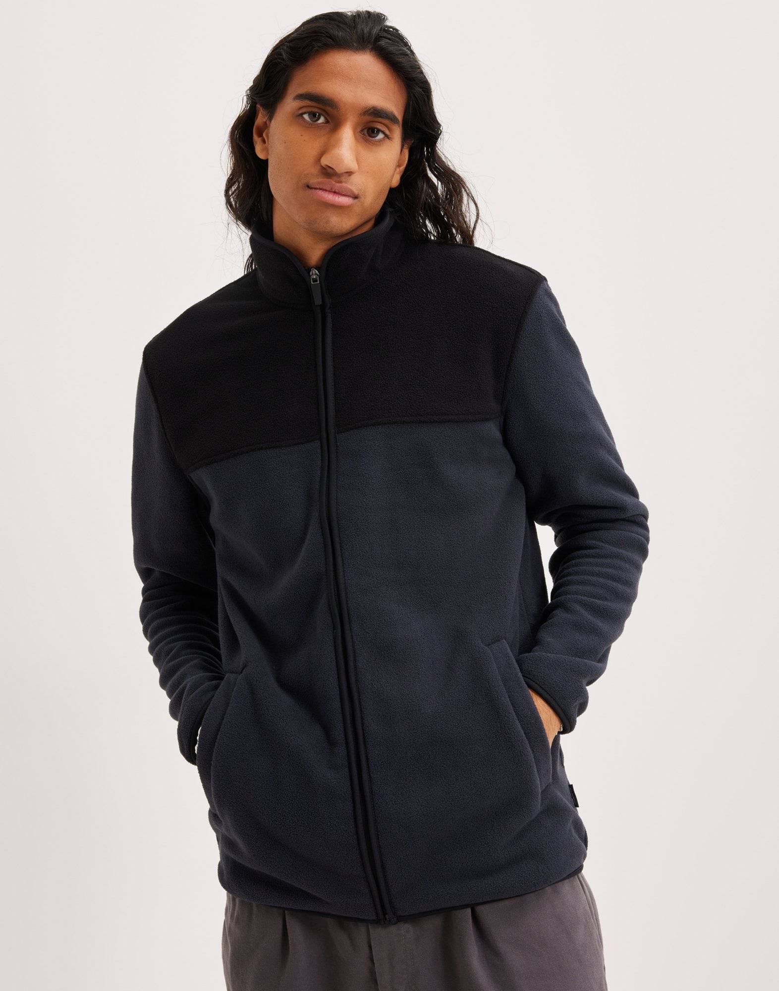 ONSNIKOLAI REG HIGH NECK FULL ZIP V